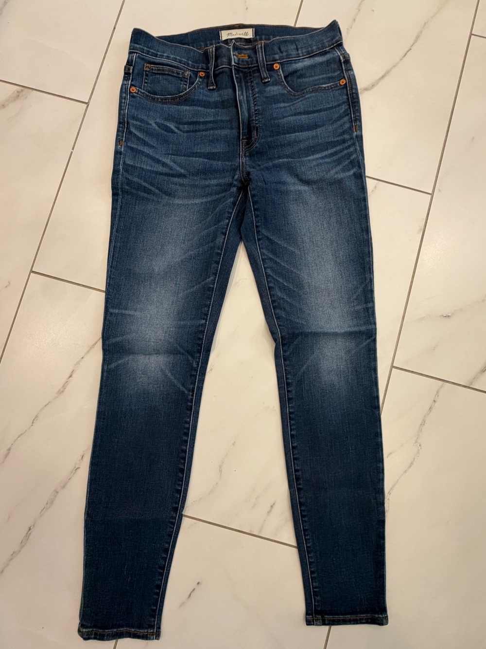 Madewell Dark Blue Stretch Skinny Jeans